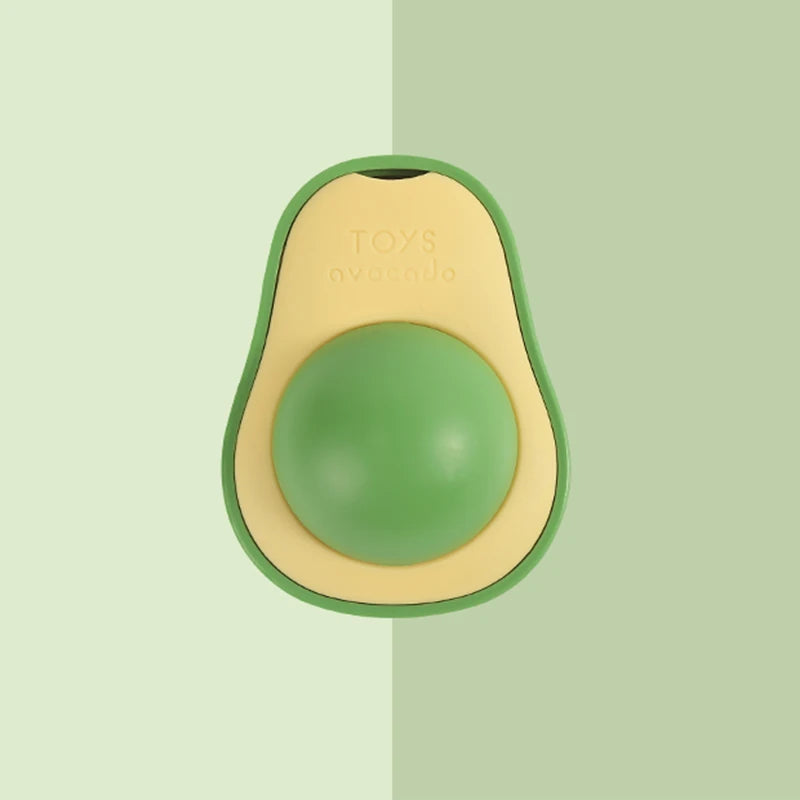 Avocado Catnip Ball Rotatable Pet Toy Mint Ball Wall Stickup Cat