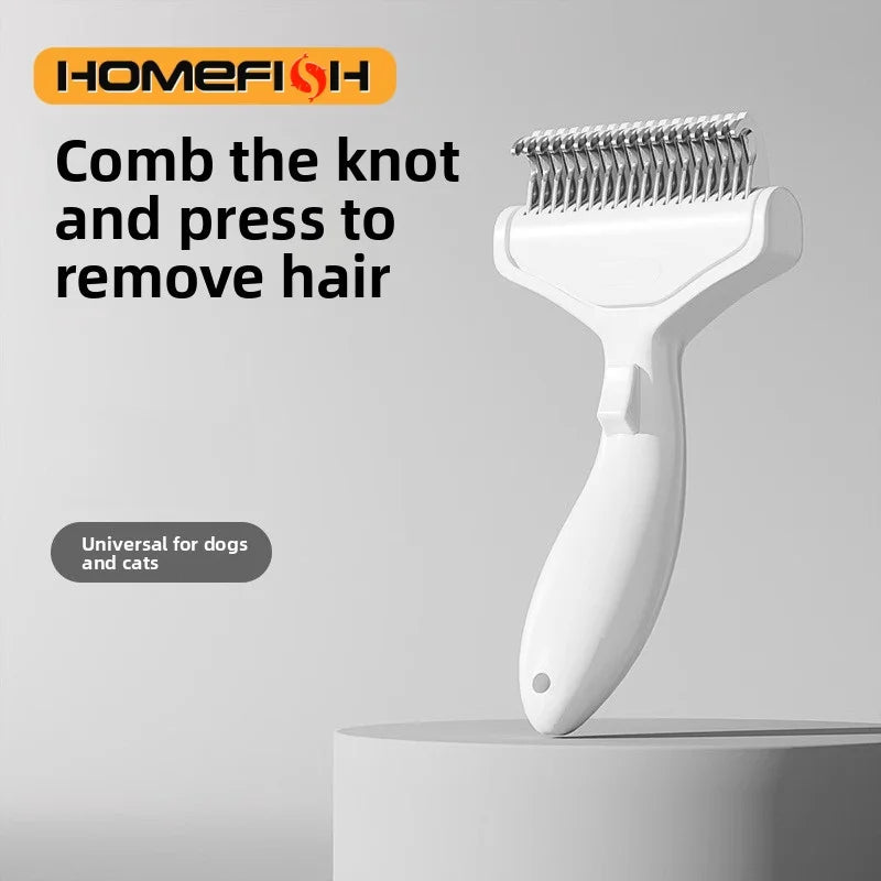 1PC Floating Stainless Steel Dog Hair Removal Brush for Long Hair