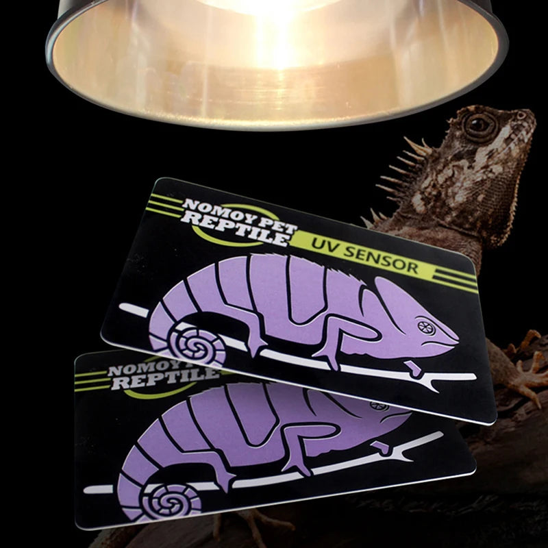 Reptile UVB Light Lamp Bulb Test Card UV Tests Paper Tester Meter Pet