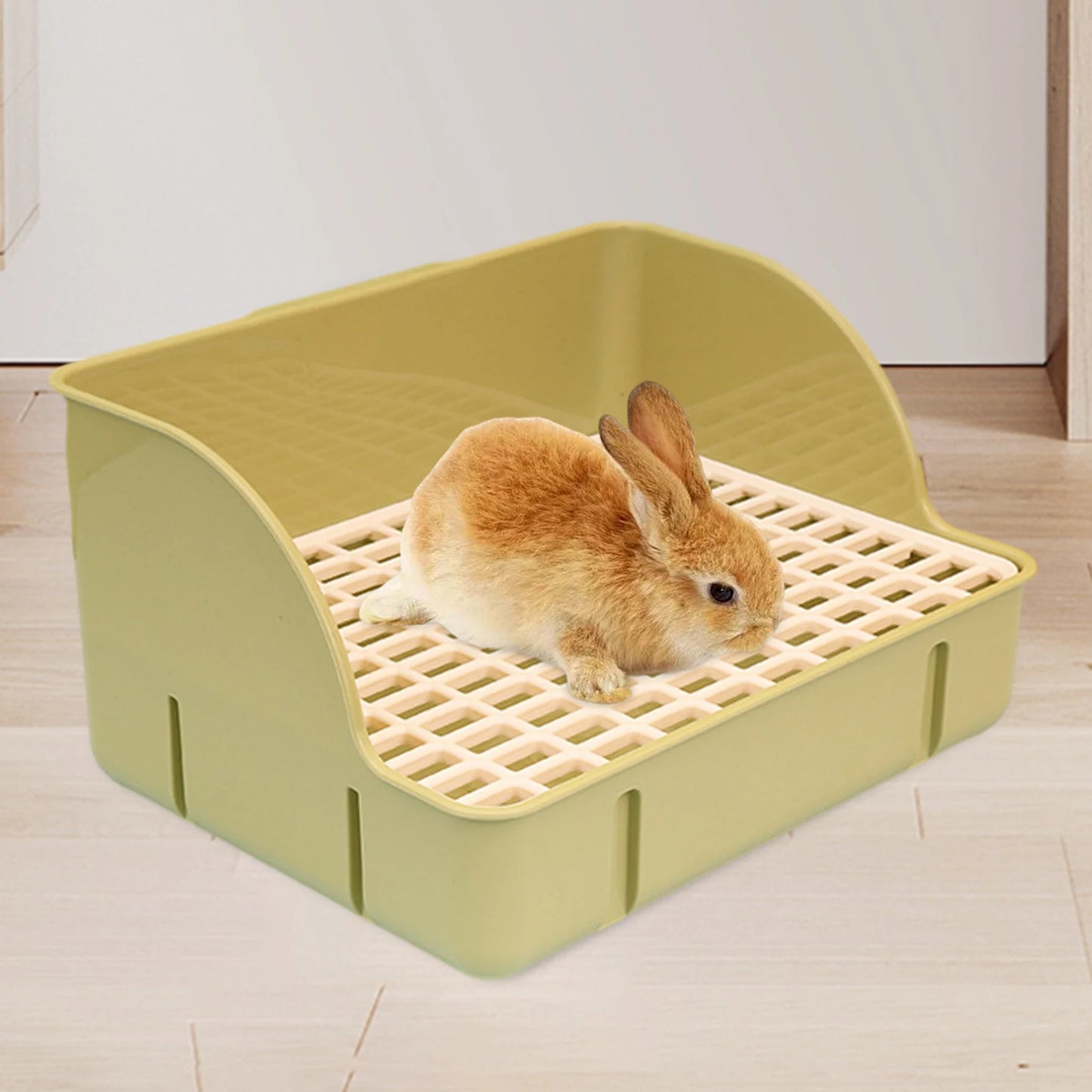 Rabbit Litter Box Pee Pan Tray Pet Toilet Corner Toilet Box Litter Pan