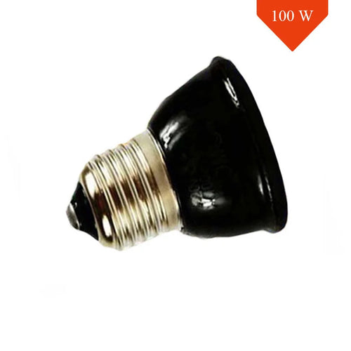 25/50/75/100W E27 Reptile Pet Heating Lamp Black Infrared Ceramic