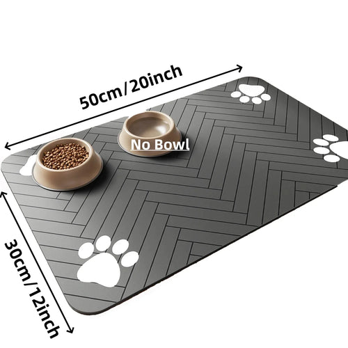 S（little kitten ）、M、L bsorbent Pet Feeding Mat, Waterproof Placemat