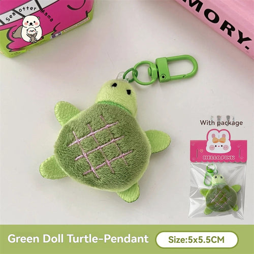 1/4 Pcs Cute Pet Brooch Pendant Cartoon Plush Crocodile Turtle Doll