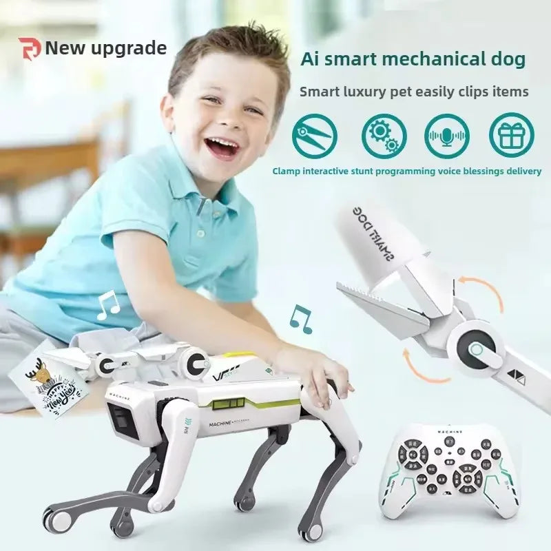 Hot New Electric RC Intelligent Robot Dog with Clip Multifunction RC