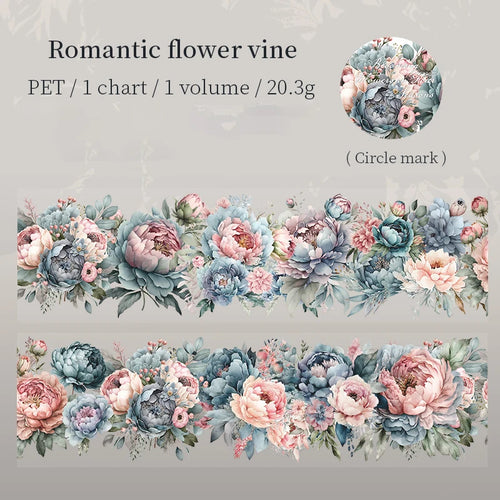 200cm/Roll PET Tape Flowers Four Seasons Series Plant Landscaping