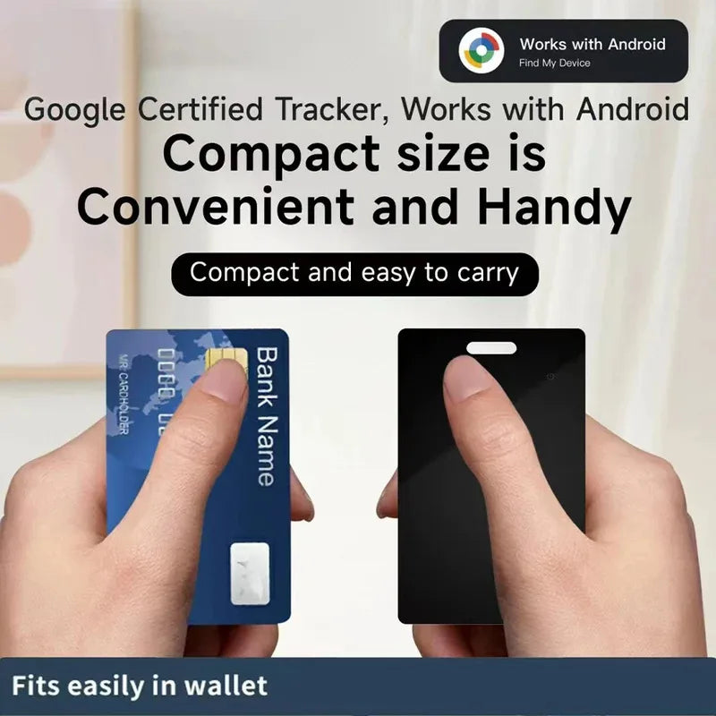 Smart Wallet Tracker Card Wireless Tracker for Android Key Luggage
