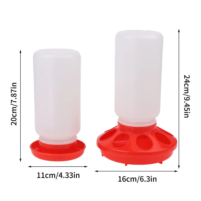 Poultry Thickened Feeder And Drinker Water Food Dispenser Automatic
