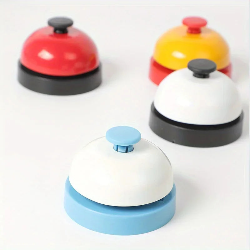 Table Order Bell Multi Color Handbell for Restaurant Kitchen Bar