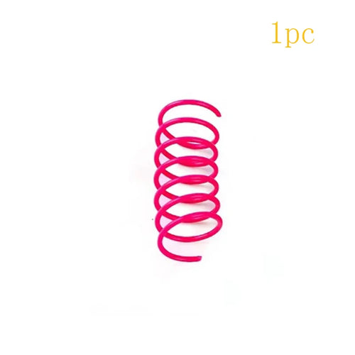 Cat color plastic spring cat toy color spring jumping cat toy toy