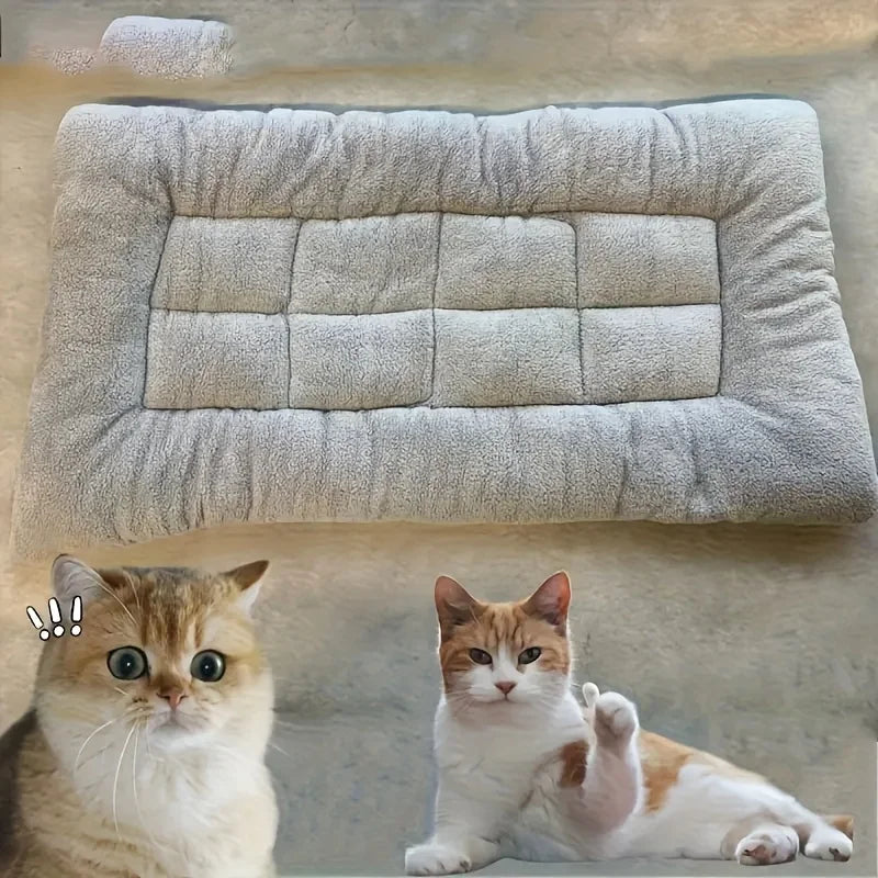 Oversized Plush Dog Cat Bed Sofa Crate Pad Ultra Soft Polyester Pet