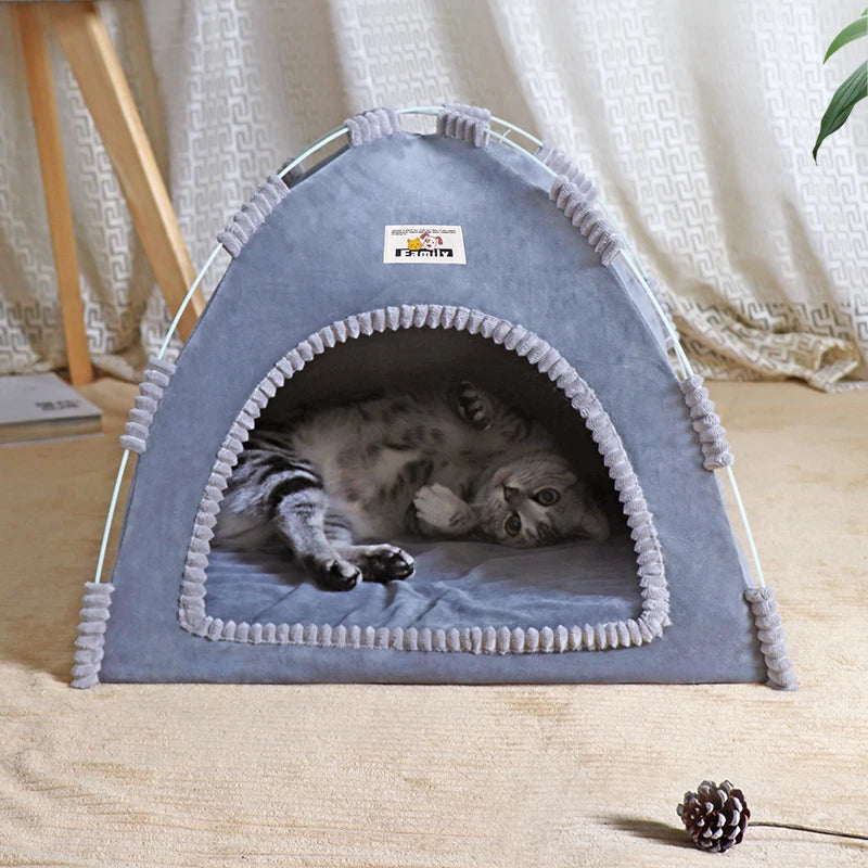 Foldable Cat House Pet Tent Four Seasons Universal Cat and Dog Pet