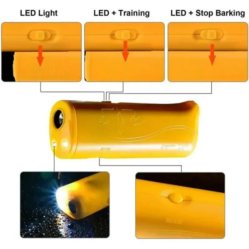 New Ultrasonic Pet Dog Repeller Anti Barking Stop Bark Training Device