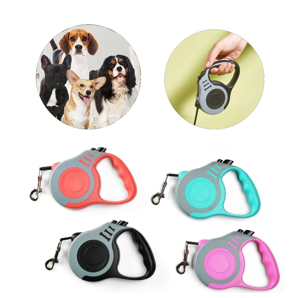 3m 5m Dog Leash For Small Medium Large Dogs Cats Automatic Retractable