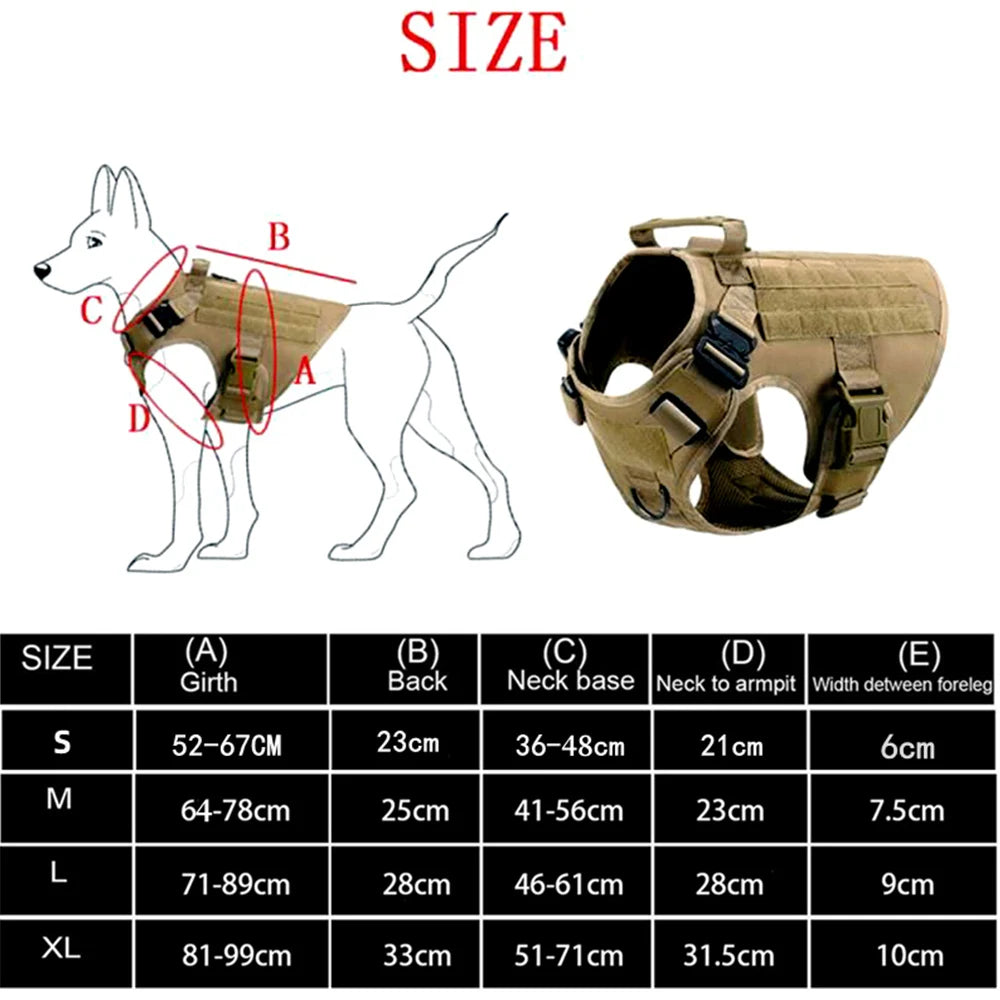 K9 Tactical Military Vest Pet German Shepherd Golden Retriever