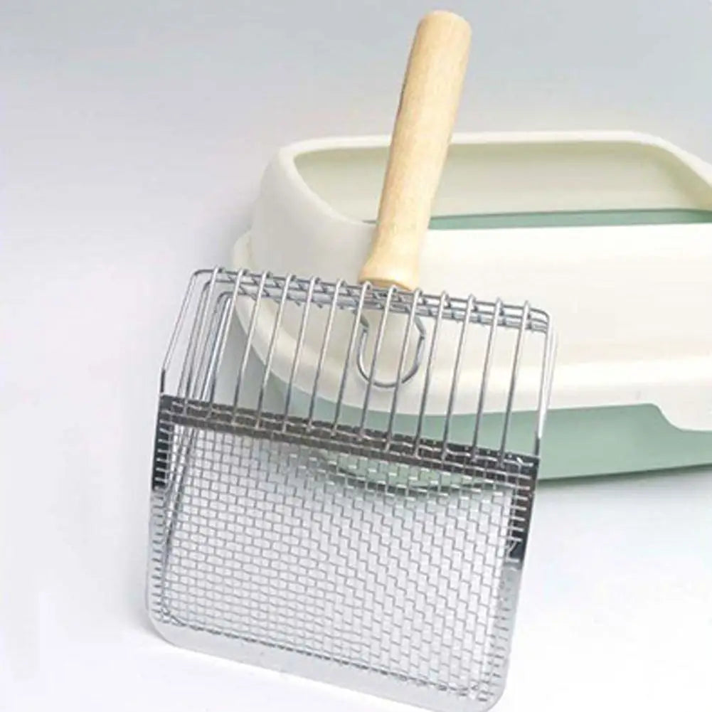 Dog Cat Clean Feces Supplies Stainless steel shovel Cat Litter Scoop