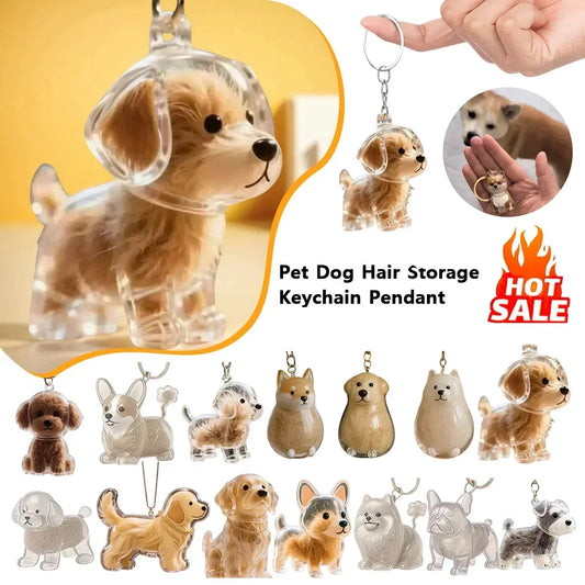 Transparent Dog Hair Storage Container Adorable Pet Keepsake Capsule
