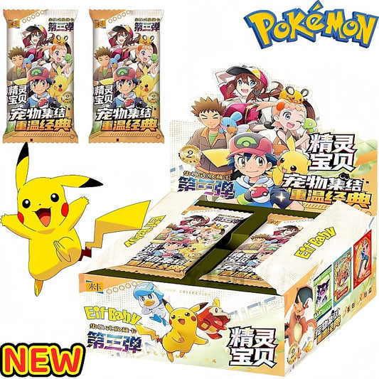 New Pokemon 30pcs Anime Game Eif Card Luxury Pet Card Collection The 3