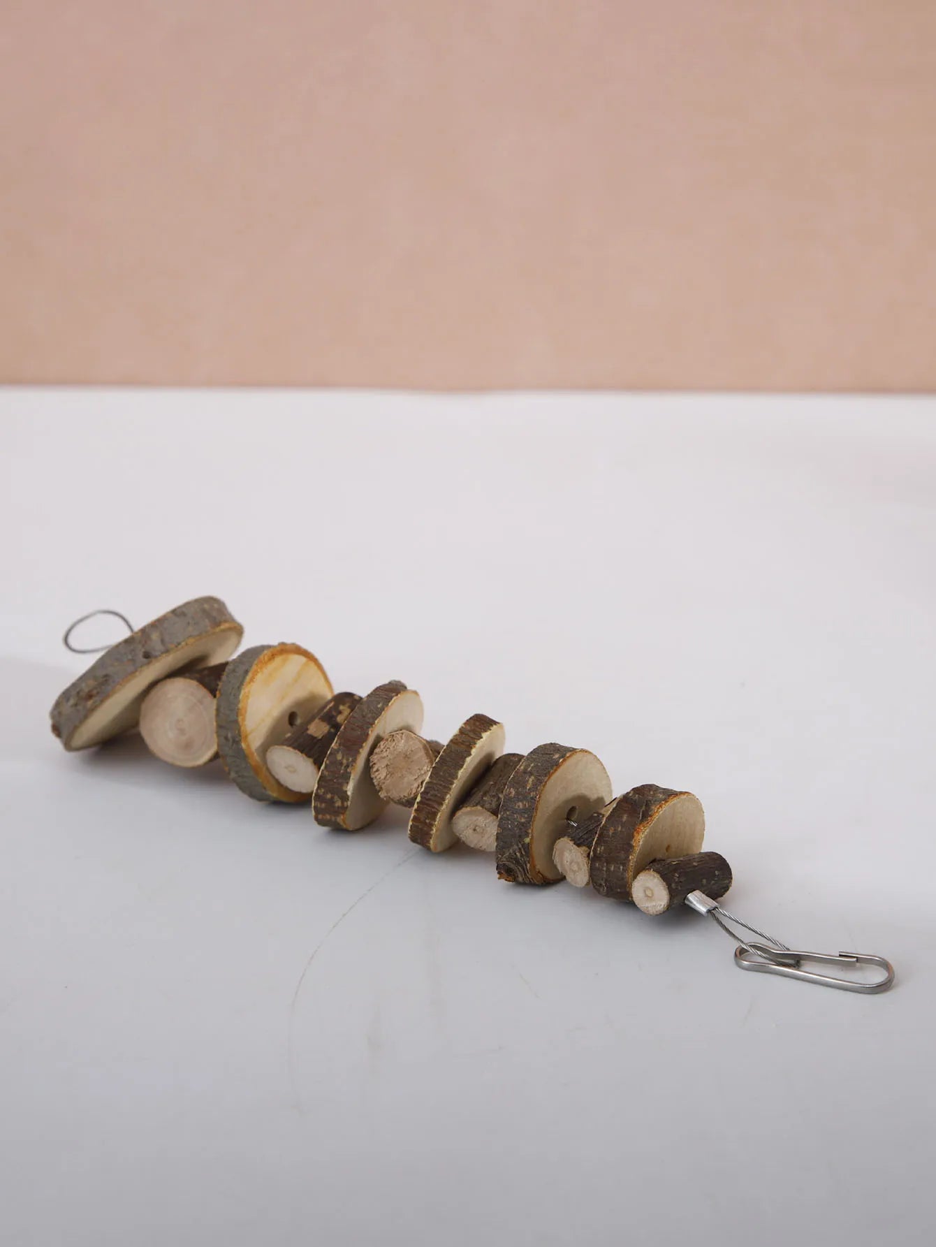1pc-Simple wooden apple wood chew toy rabbit, chew stick, round wood
