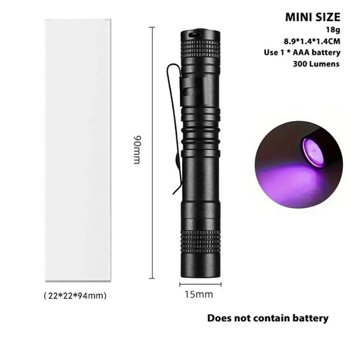 395nm UV Flashlight Ultraviolet Light,Pet Dog Cat Urine Detector