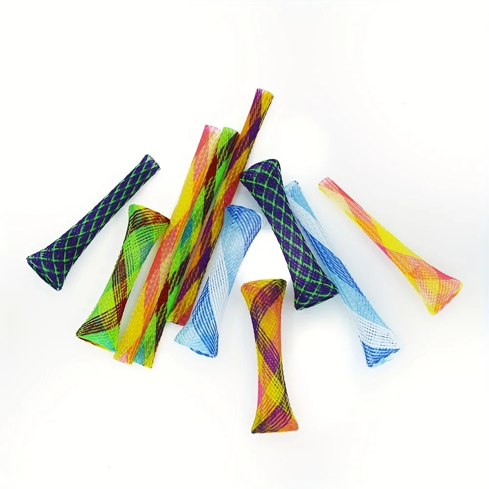 Folding Spring Shaped Toys  Colored Elastic Spring  Interactive Cat