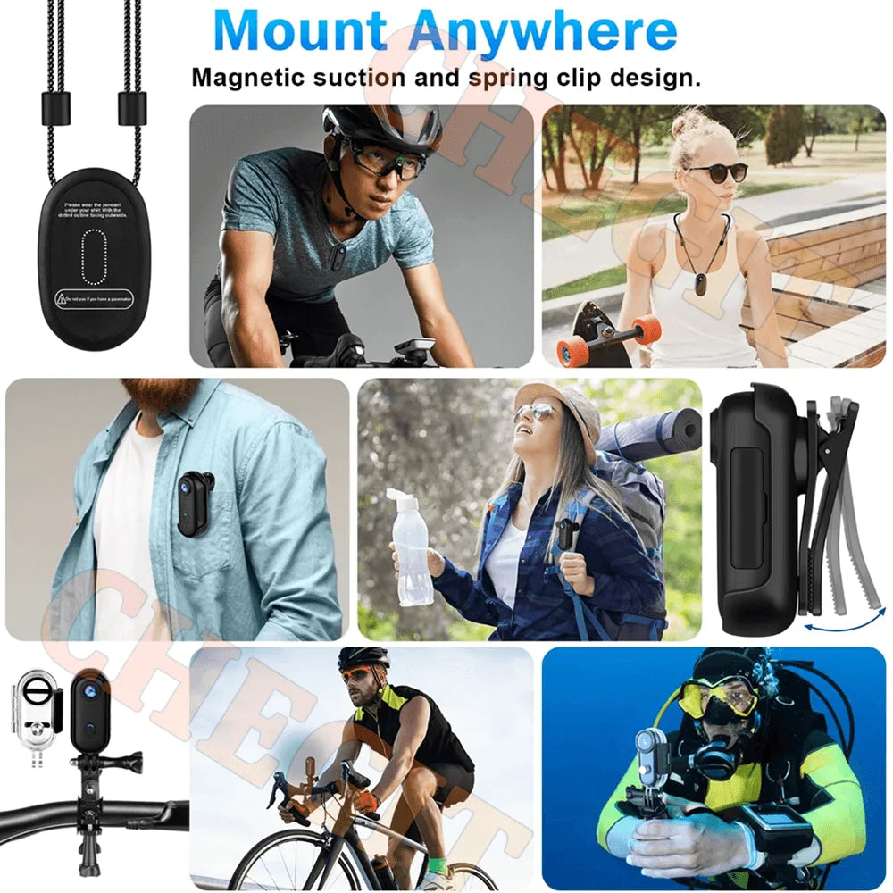 4K Motorcycle Mini Recorder Finger WIFI Action Camera Lightweight POV