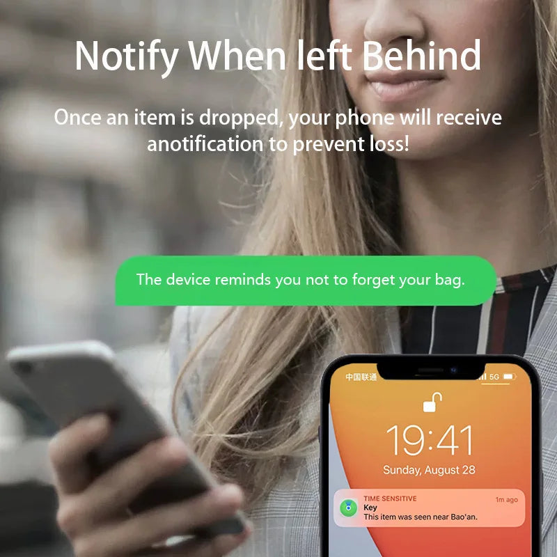 Smart Bluetooth GPS Tracker Work with Apple Find My APP ITag Anti Lost