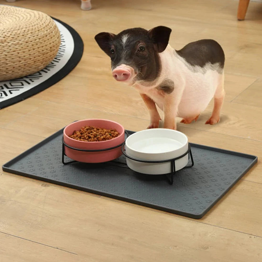Pet Placemat Nonspill Easy to Clean Foldable Cat and Dog Feeding Mat