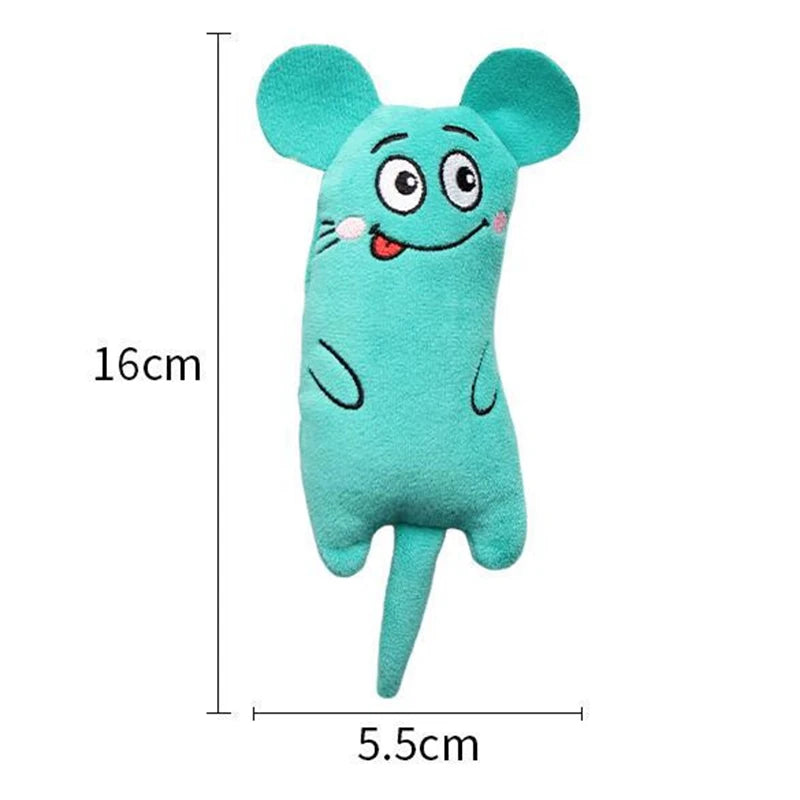 Funny Pet Plush Embroidery Catnip Toy Cat Expressive Mouse Toys