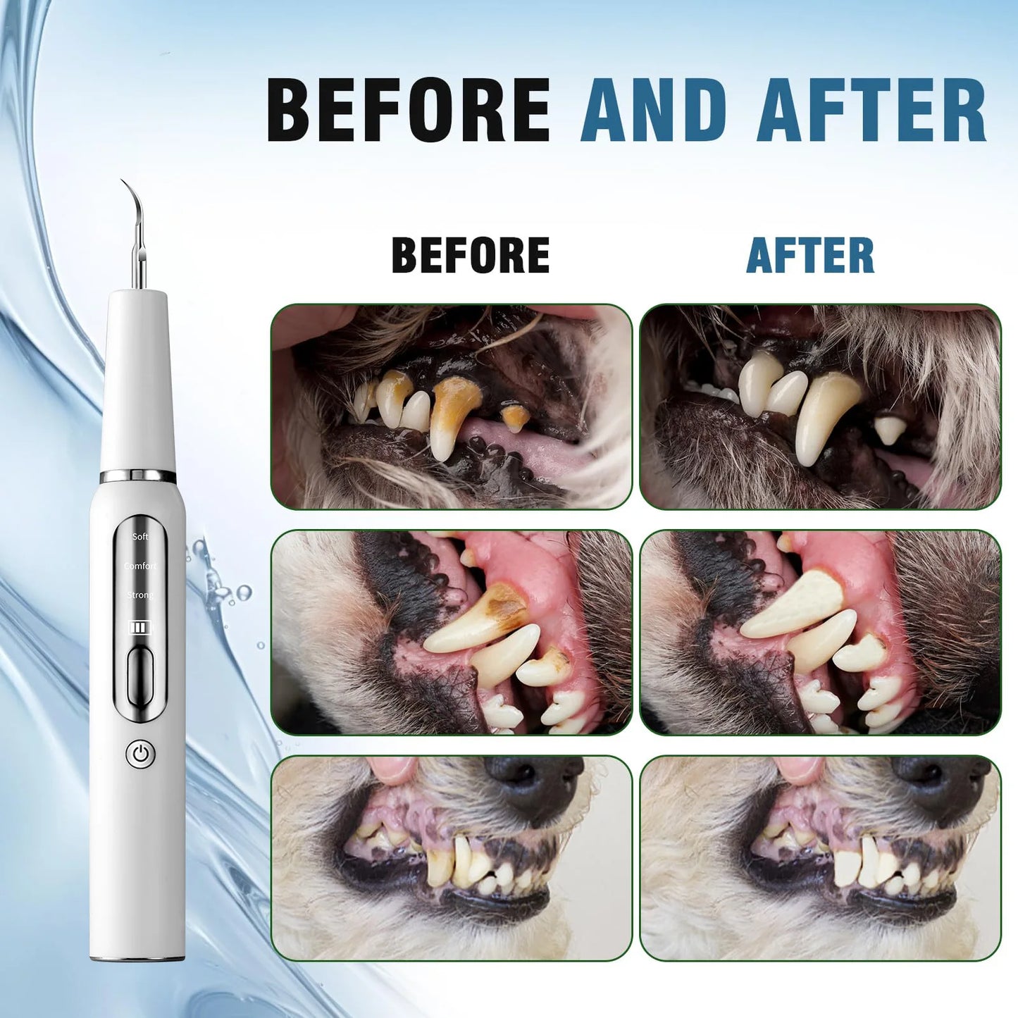 Dog Tooth Calculus Device Ultrasonic Toothbrush Electric Pet Tooth