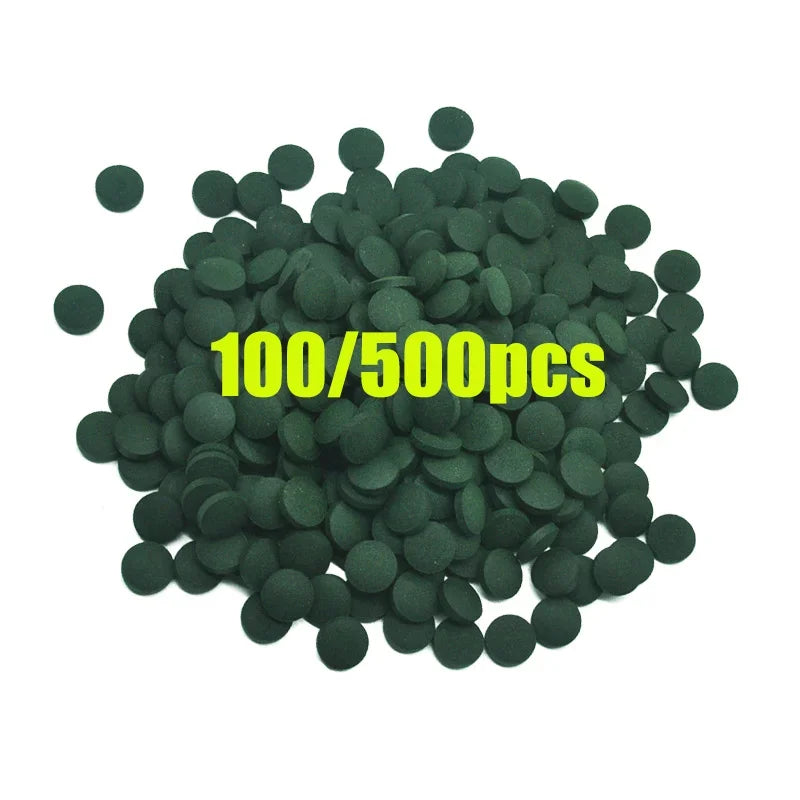 100pcs High Purity Spirulina Tablets Spiral Seaweed Enrichment