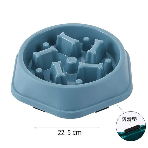 Slow Feeder Dog Bowl Anti-choking Puppy Food Bowl Anti-slip Pet Slow