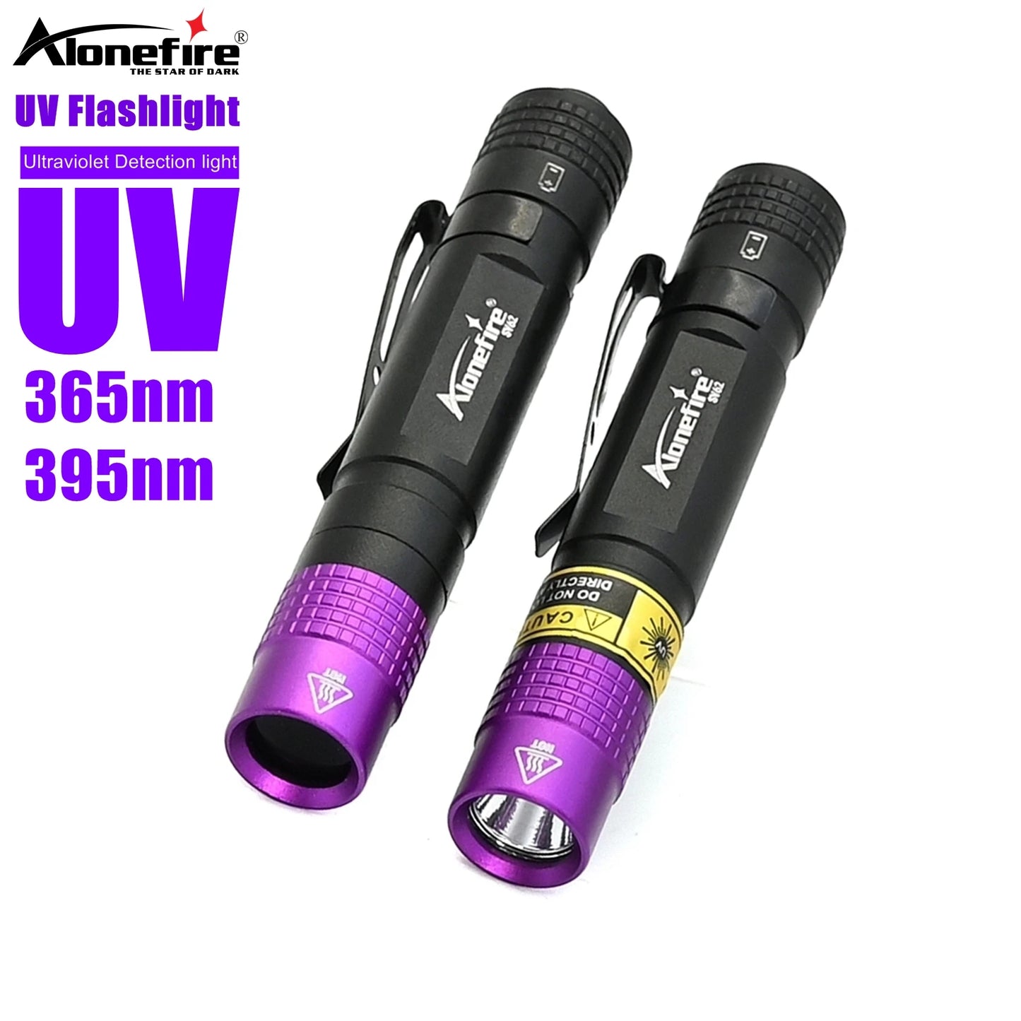 365/395nm Uv Flashlight Blacklight Mini Ultraviolet Torch Money Ore