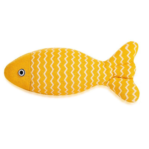 Random Fun Cat Sackcloth Fish Toy High With Catnip Fish Pet Cat