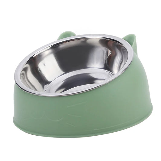 1/2/5pcs Cat Bowl Creative Inclined Kitten Puppy Food Feeding Bowls