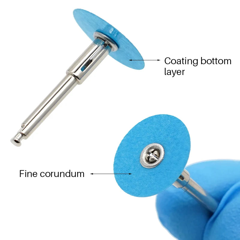 40Pcs/Box Dental Polishing Discs Holding Rod Mandrel Soflex Flexi Disc