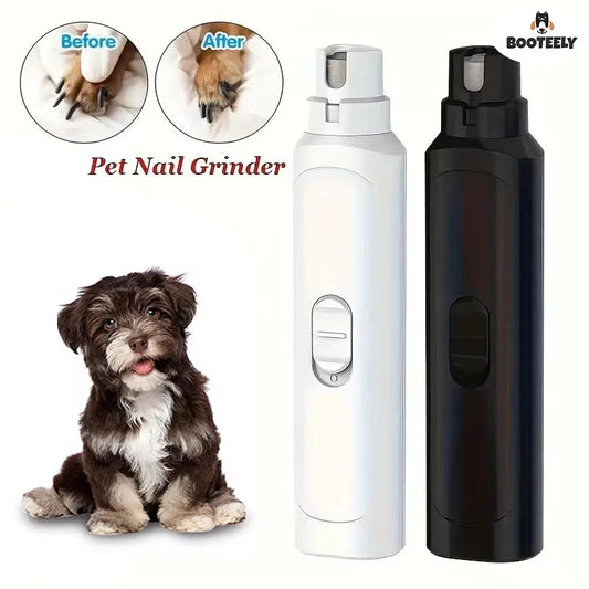BOOTEELY Pet Nail Grinder Dog Cat Battery Model Nail Trimmer Large and
