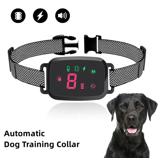 Smart Automatic Anti Barking Dog Collar HD Digital Display IP67