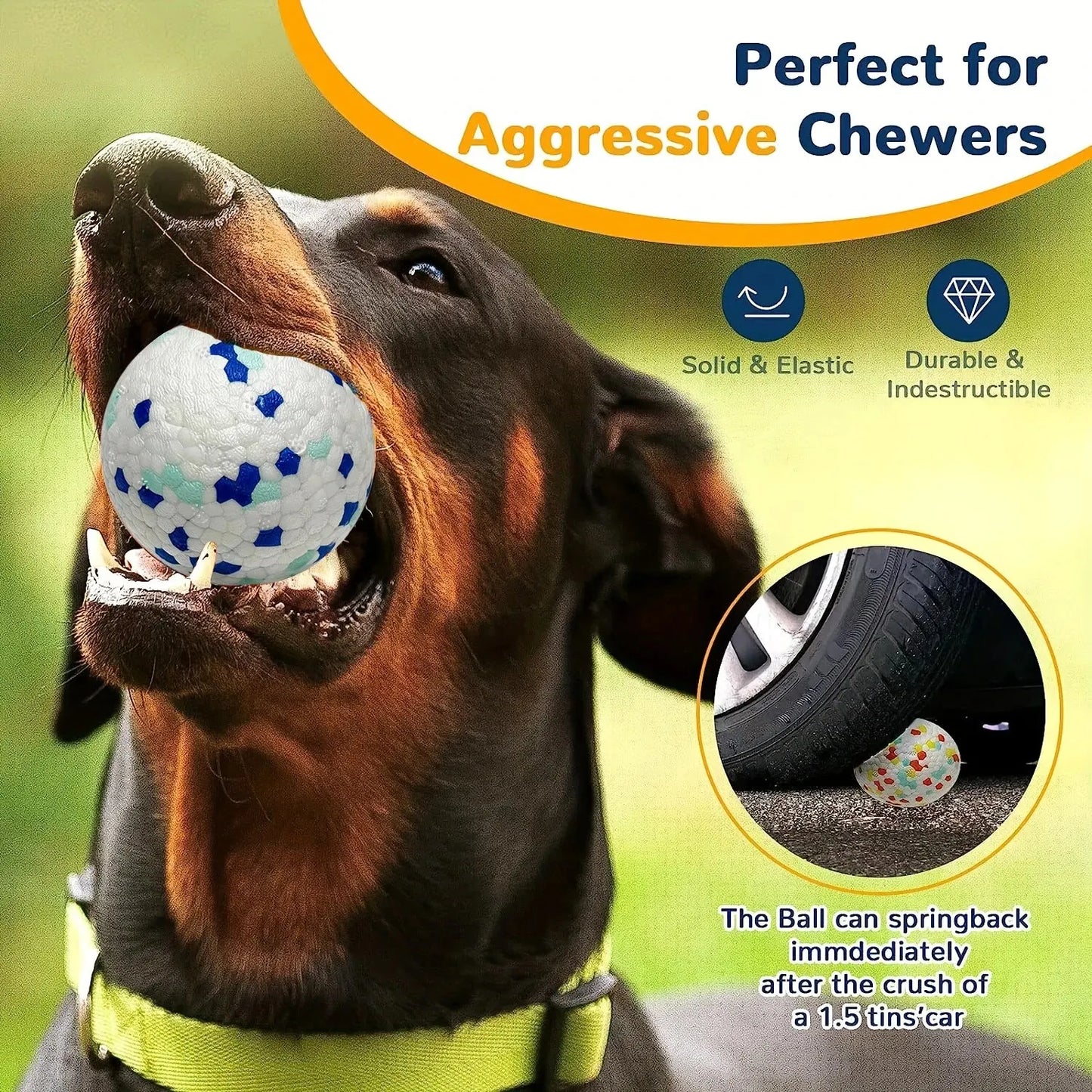 1pc Dog Toy Durable Crew Ball Pet Grinding Teeth Toy For Dog
