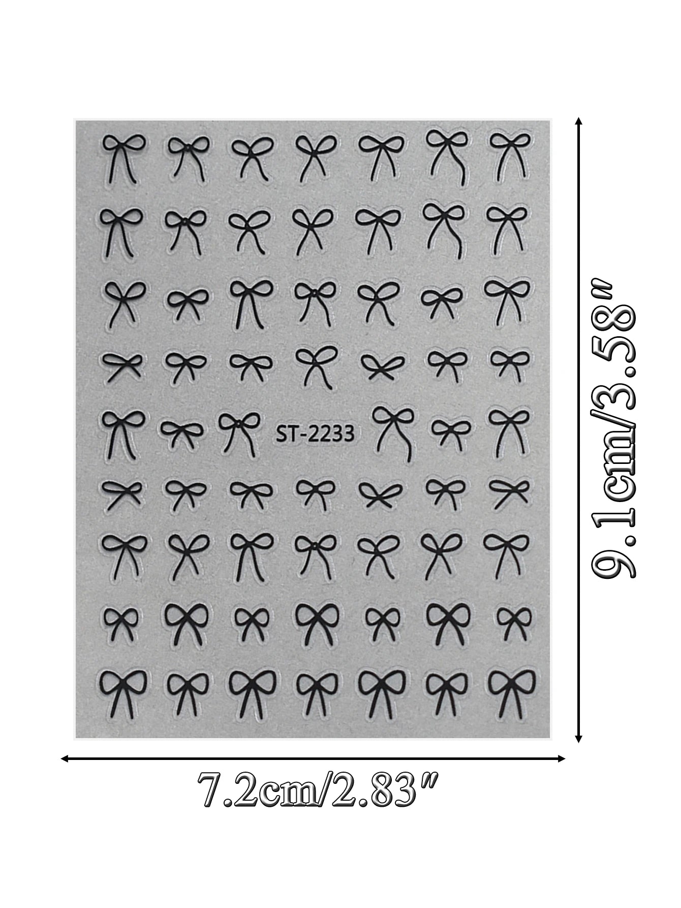 6/12/18/24/30 Sheets Bowknot Nail Stickers Cute Ribbon Design Self
