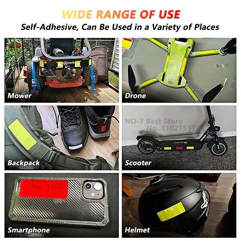 10 Reflective Stickers, Warning Safety Reflective Stickers, Pet Safety