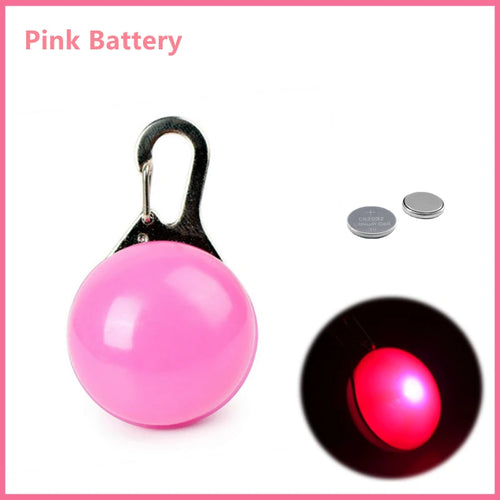 LED Glowing Pendant Flashlight Dog Cat Collar Pet Leads Glow