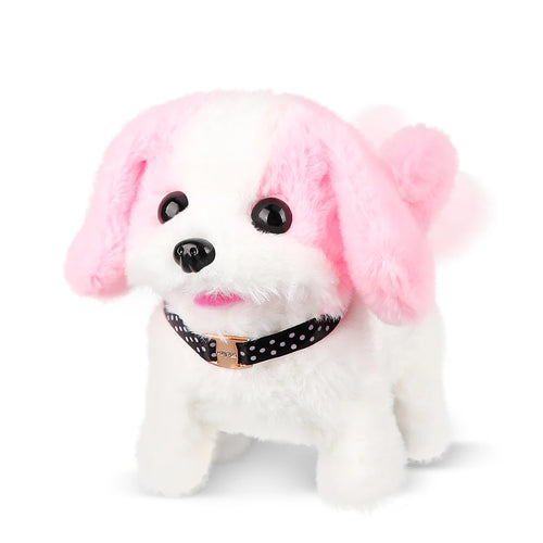 1Pc Electric Plush Simulation Dog Teddy Puppy Walking Sound Nodding