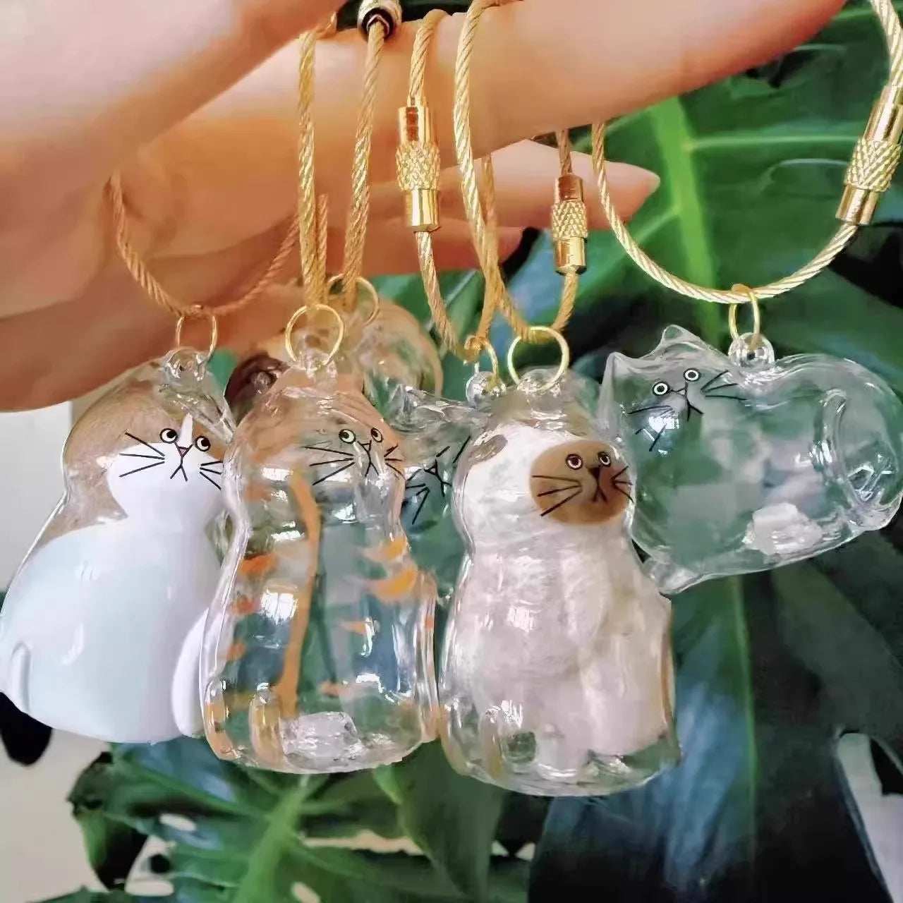 Cat Fur Memorial Charm Resin Keepsake Capsule for Pet Hair Portable