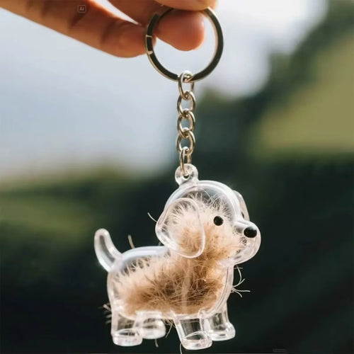 Clear Pet Hair Memorial Capsule DIY Dog Fur Keepsake Pendant for