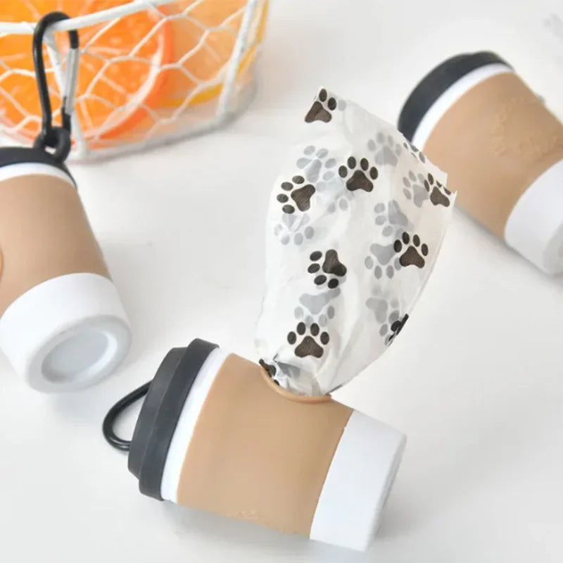 Portable Pet Poop Trash Can Dispenser Creative Coffee Cup Dog Garbage