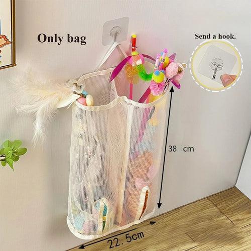 Cat Stick Wall-Mounted Mesh Storage Gag-Suitable For Pet Toys, Cat Toy