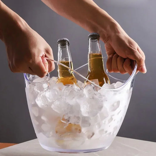 Hot Transparent Ice Cube Storage Bucket Beer Wine Bucket Bar Ice