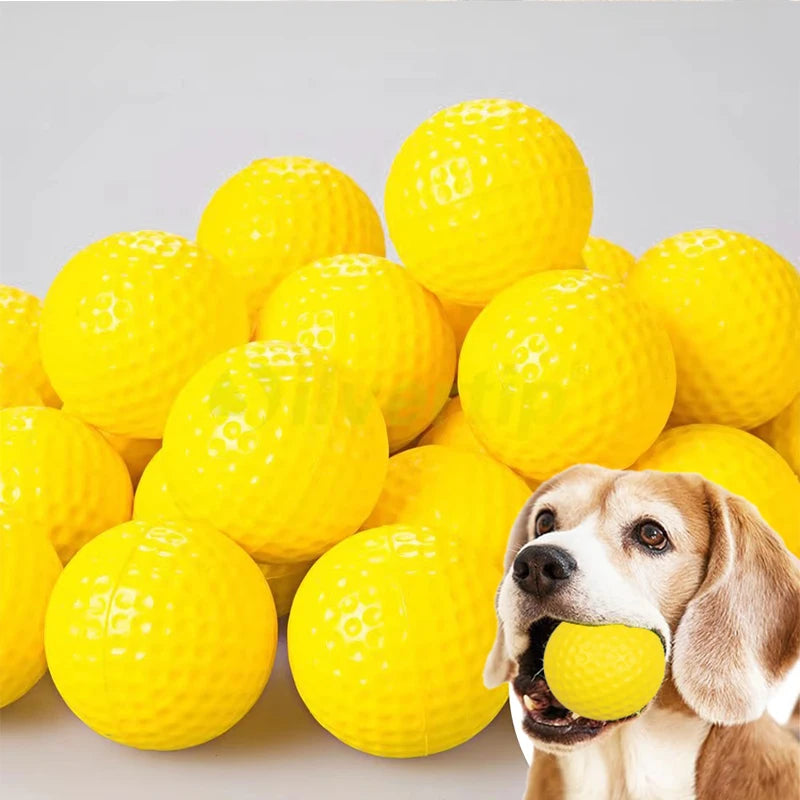 2/10pcs Durable Dog Chewing Squeak Toy Ball Outdoor Throwing Dog