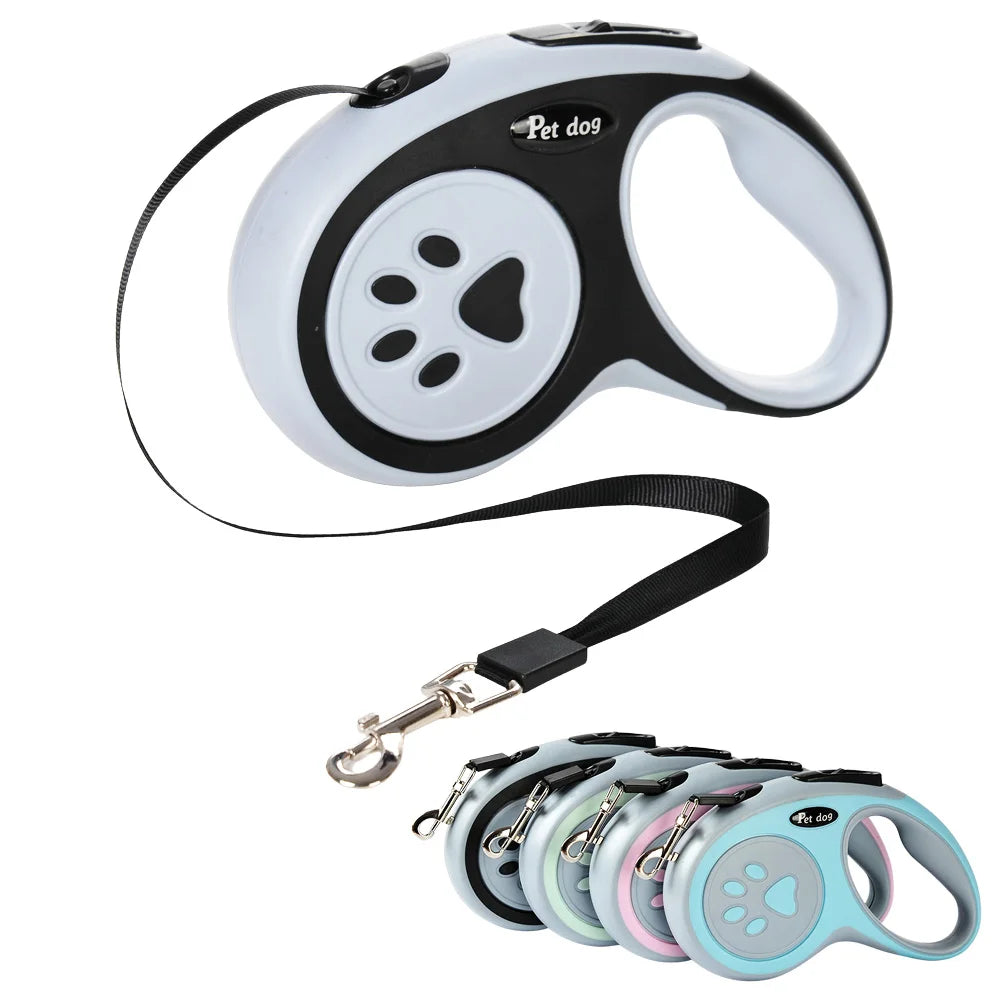 3m 5m Nylon Pet Dog Leash Automatic Retractable Extending Rope Puppy