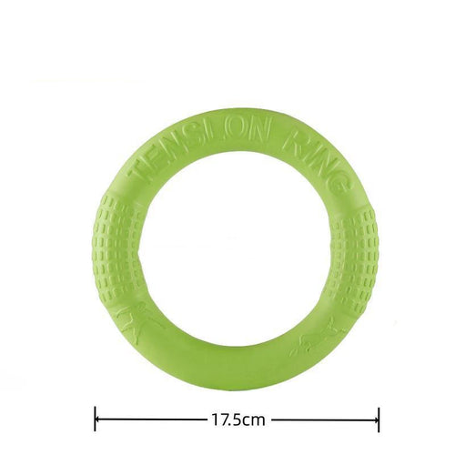 1pc Orange Dog Toys Pet Flying Disk Training Ring Puller EVA